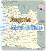 Mapa Politico Angola