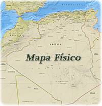 Mapa Físico Argelia