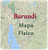 Mapa fisico Burundi