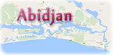 Mapa Abidjan