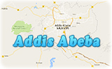 Mapa Addis Abeba