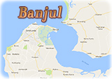 Mapa de Banjul