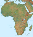 Mapa Fisico da Africa