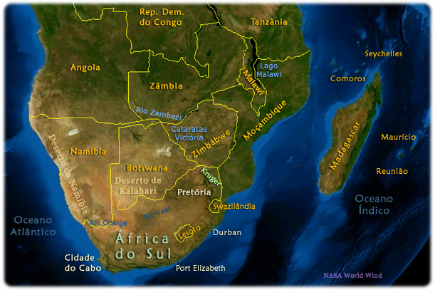 Mapas Africa do Sul