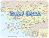 Mapa Guine Bissau