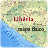 Mapa fisico Liberia