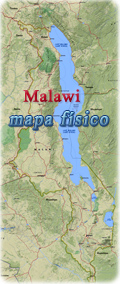 Malawi mapa fisico