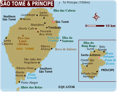 Mapa São Tomé Príncipe