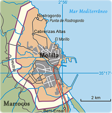Melilla mapa