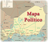 Mapa politico Niger
