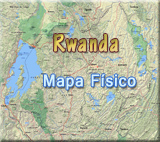 Mapa fisico Rwanda