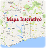 Mapa Togo geografico