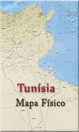 Tunisia mapa fisico